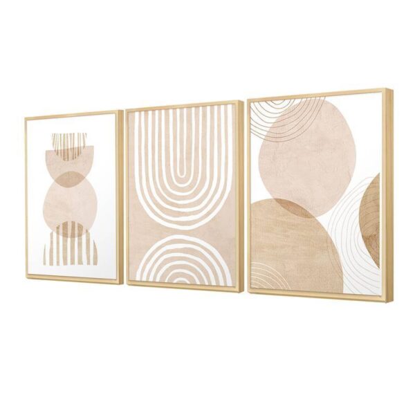 Kit 3 Cuadros – Abstracto Crudo – 40 x 60
