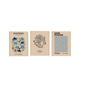 Kit 3 Cuadros – Artistas Celeste – 40 x 60