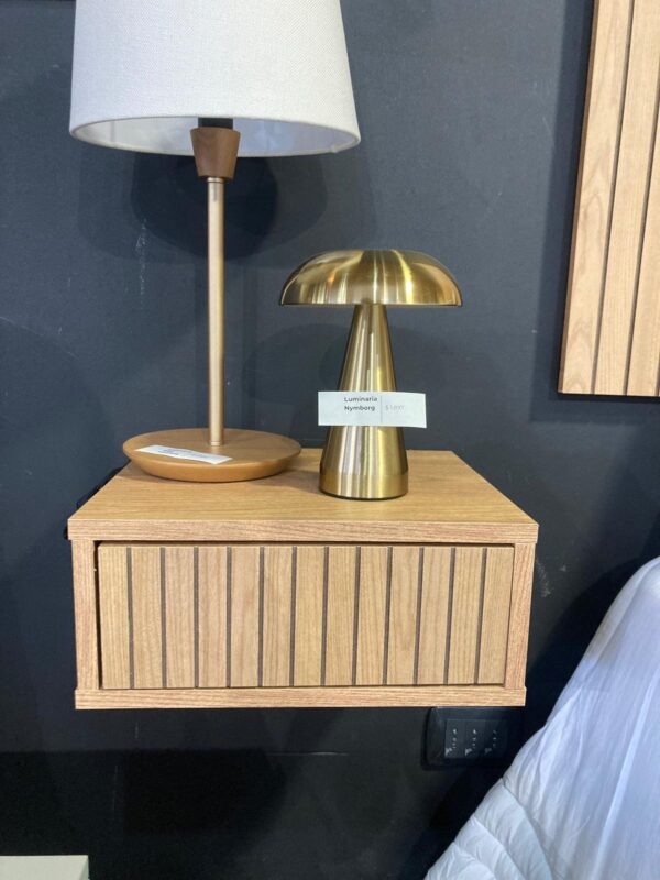 Respaldo + 2 Mesa de Luz Capri - Olmo - Imagen 5