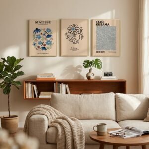 Kit 3 Cuadros – Artistas Celeste – 40 x 60