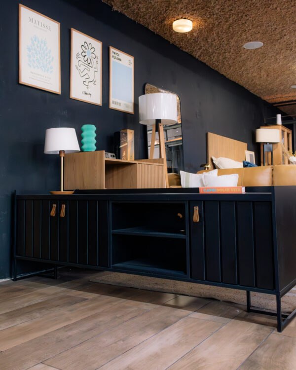 Rack Trendy 140 cm - Negro - Imagen 3