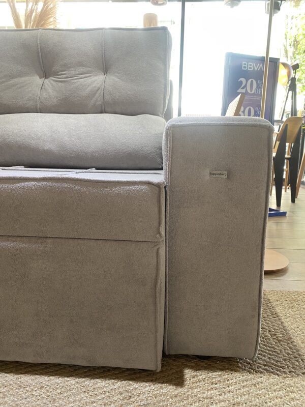 Sofá Reclinable Larus 3 Cuerpos 205 cm – Gris - Imagen 4
