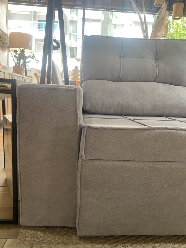 Sofá Reclinable Larus 3 Cuerpos 205 cm – Gris - Imagen 3