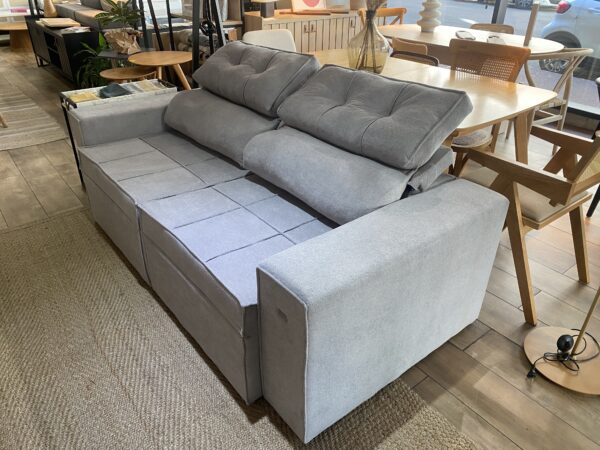 Sofá Reclinable Larus 3 Cuerpos 205 cm – Gris - Imagen 6