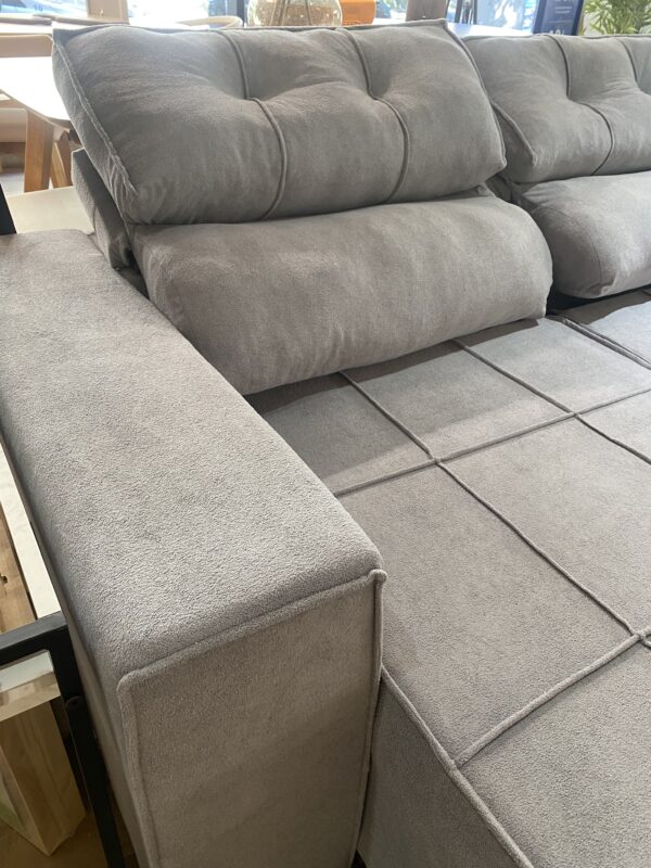 Sofá Reclinable Larus 3 Cuerpos 205 cm – Gris - Imagen 8