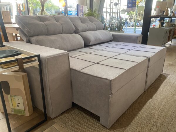 Sofá Reclinable Larus 3 Cuerpos 205 cm – Gris - Imagen 9