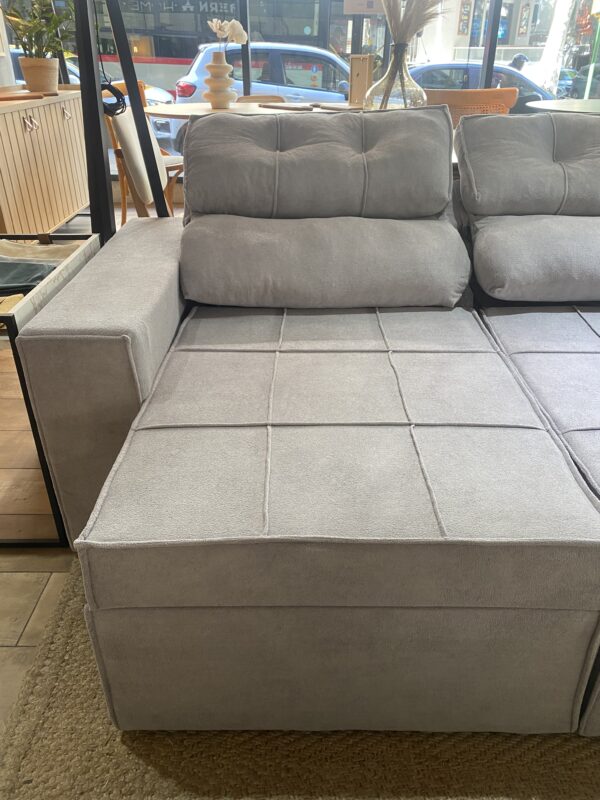 Sofá Reclinable Larus 3 Cuerpos 205 cm – Gris - Imagen 10