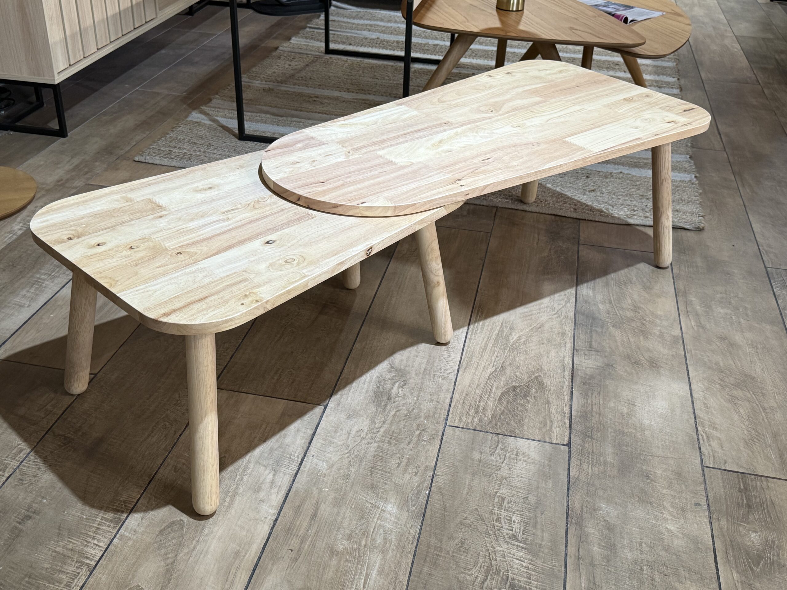 Mesa de Centro Montevideo - Madera de Caucho - Imagen 5