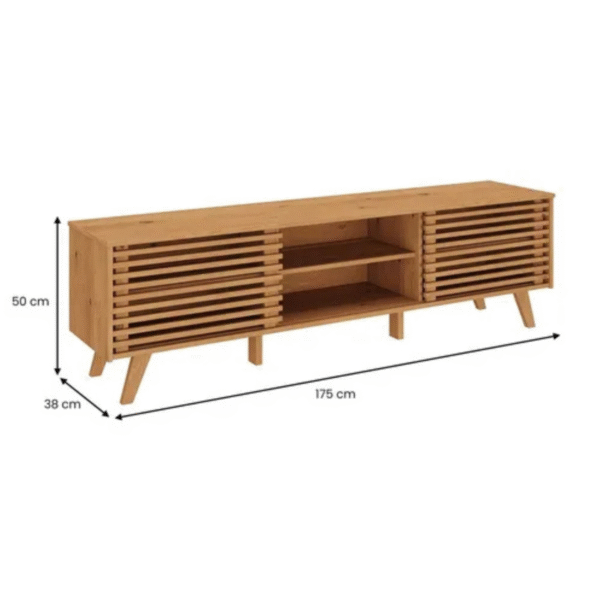 Rack Grecia  175 cm - Madera de Pino Natural - Imagen 3
