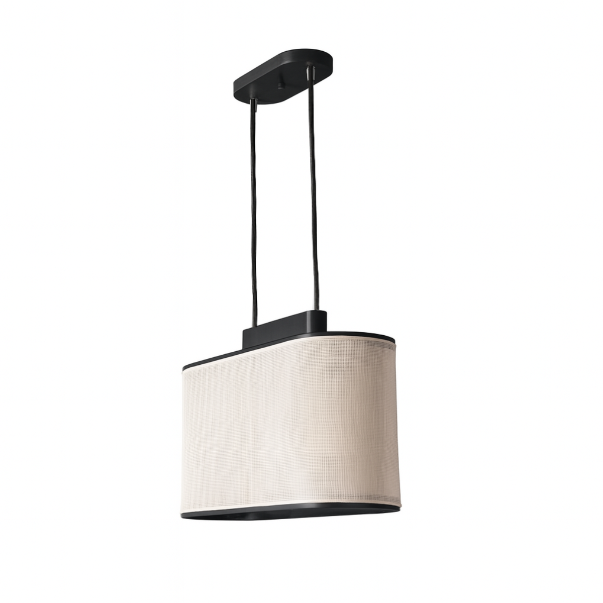 Lampara de Techo Eliptico Apollo - Negro