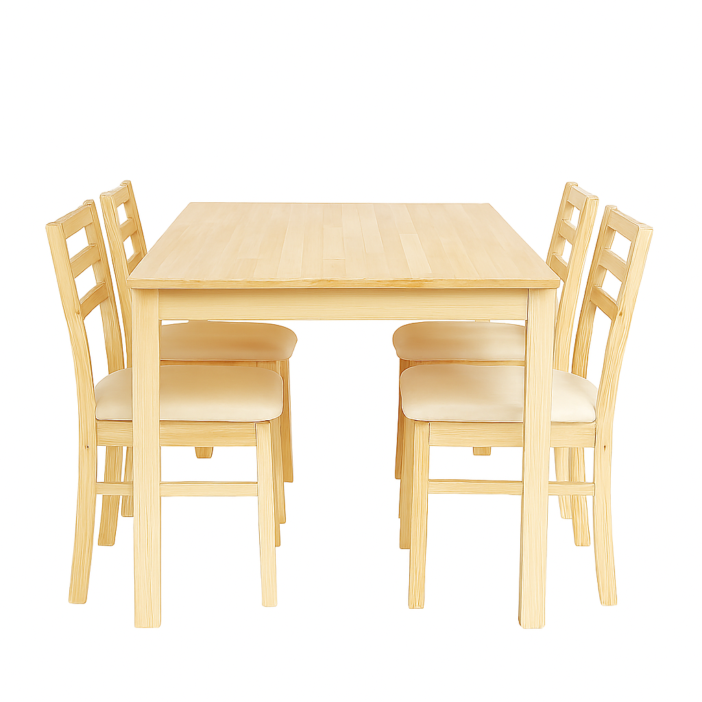 Juego de Comedor Saint Mesa Rectangular 110cm + 4 Sillas