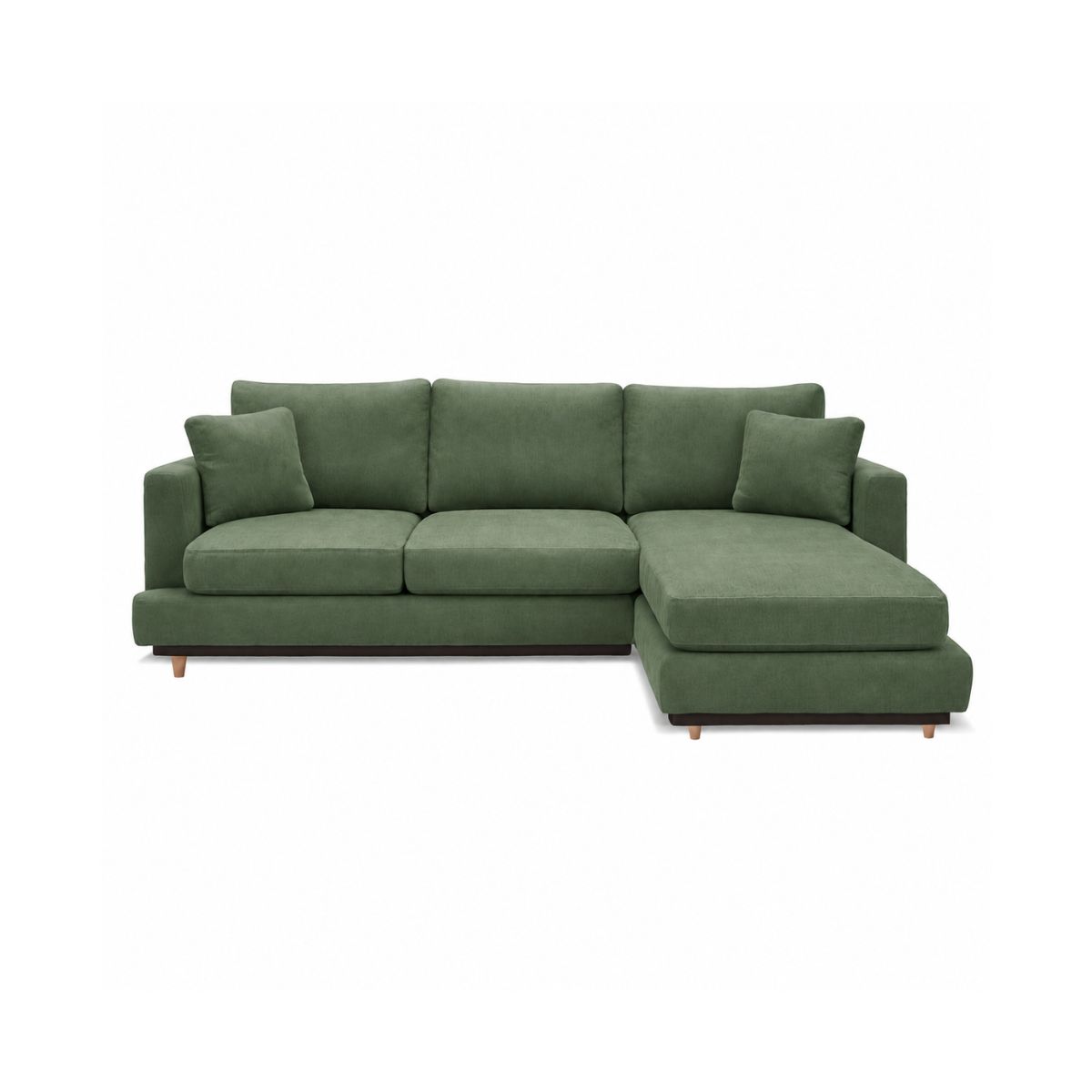 Sofa con Chaise Dublin 4 Cuerpos (240 cm) EASY CLEAN – Verde