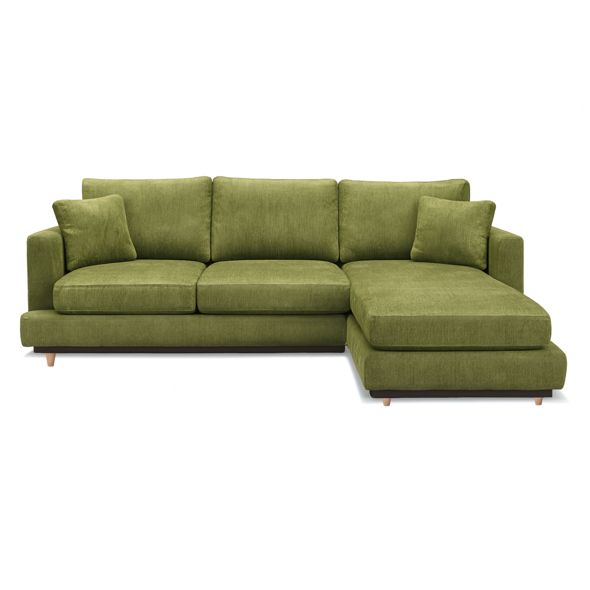Sofa con Chaise Dublin 4 Cuerpos (250 cm) EASY CLEAN – Verde