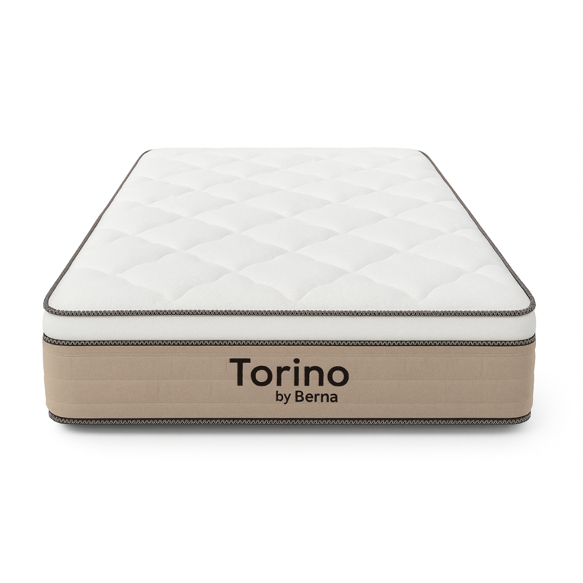 Colchón Torino Espuma + Pillow Top – 1 y Media Plaza