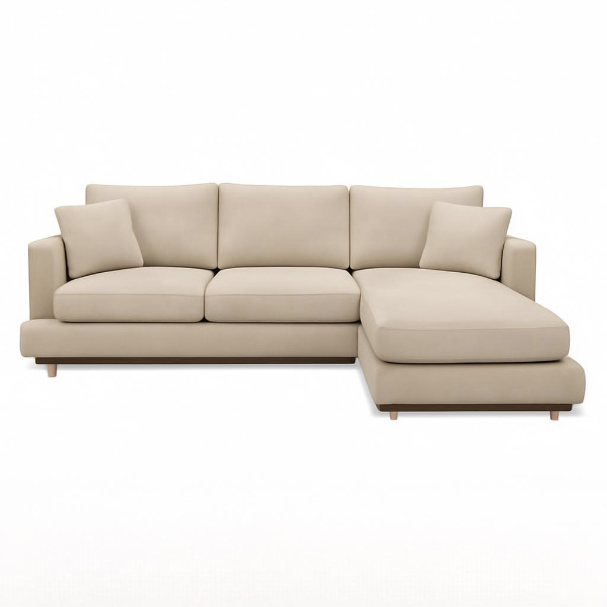 Sofa con Chaise Dublin 4 Cuerpos (240 cm) EASY CLEAN – Beige