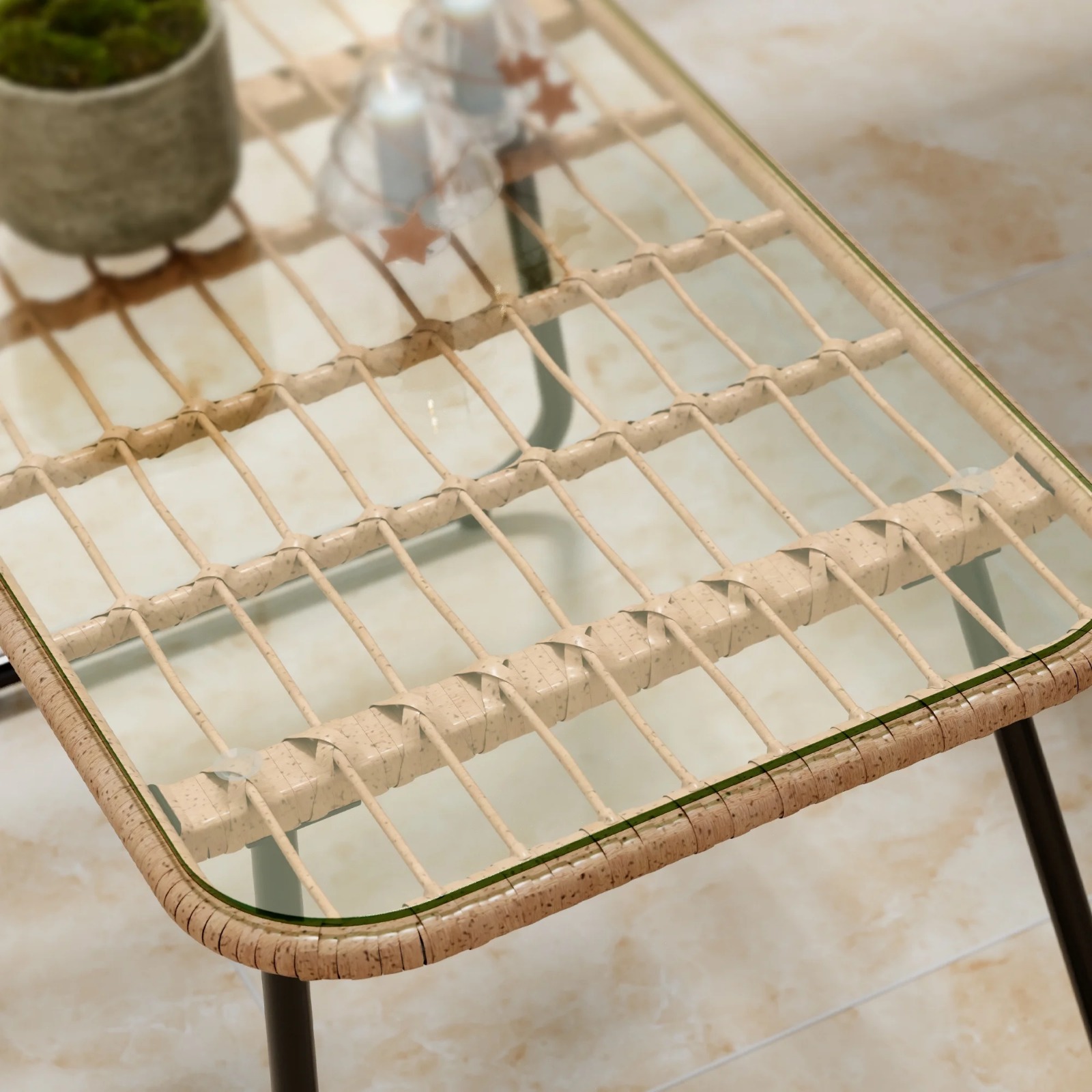 Juego de Jardín Exterior - Beige - Imagen 5