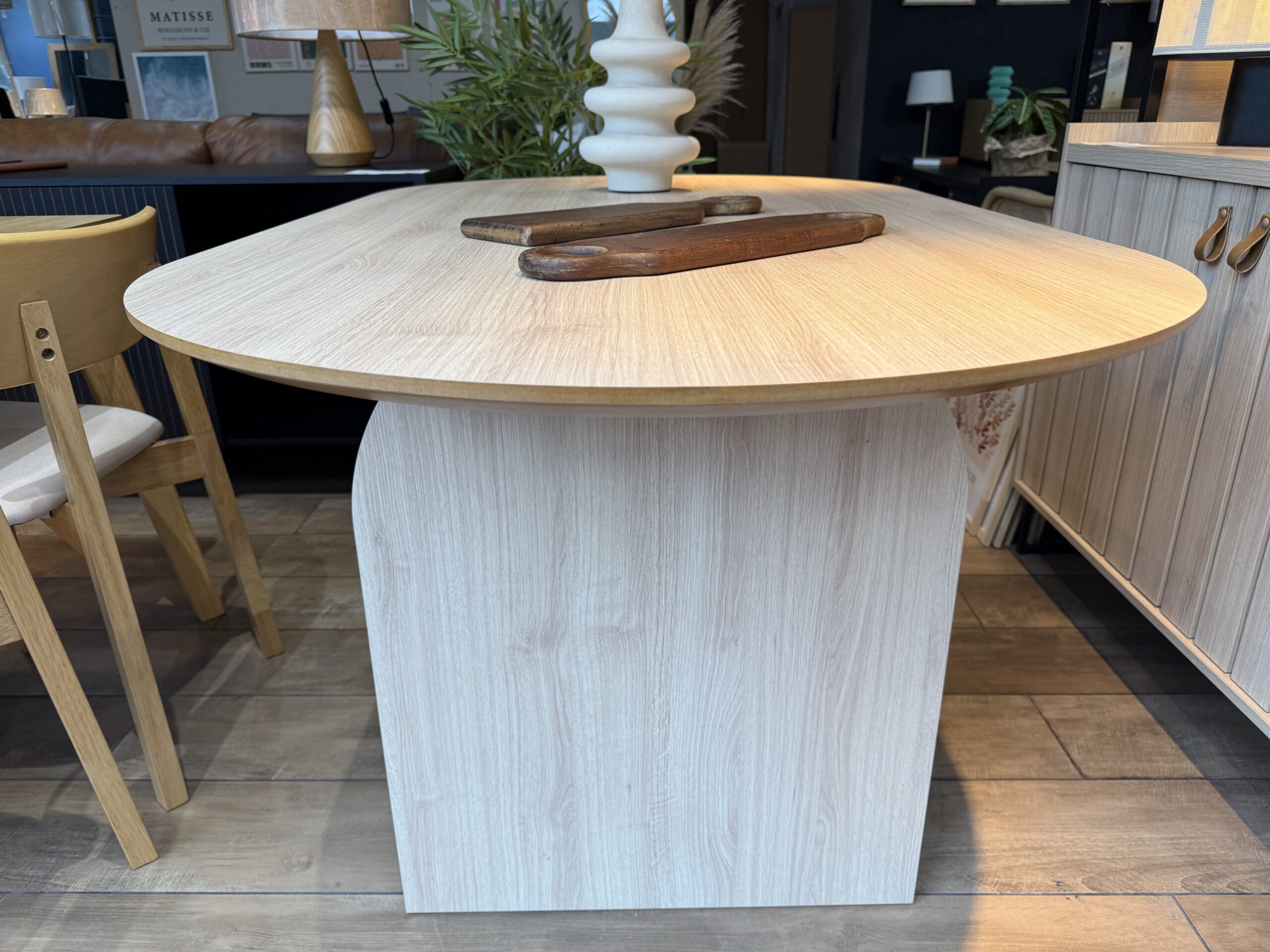 Mesa de Comedor Ovalada 180 x 90 Arco – Crudo - Imagen 3