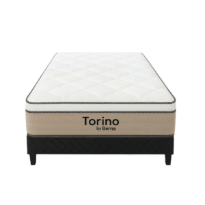 Sommier Torino Espuma + Pillow Top – 1 y Media Plaza