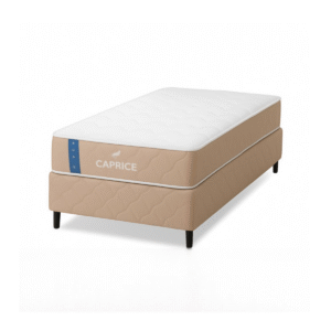 Sommier Caprice Espuma Alta Densidad – 1 Plaza Beige