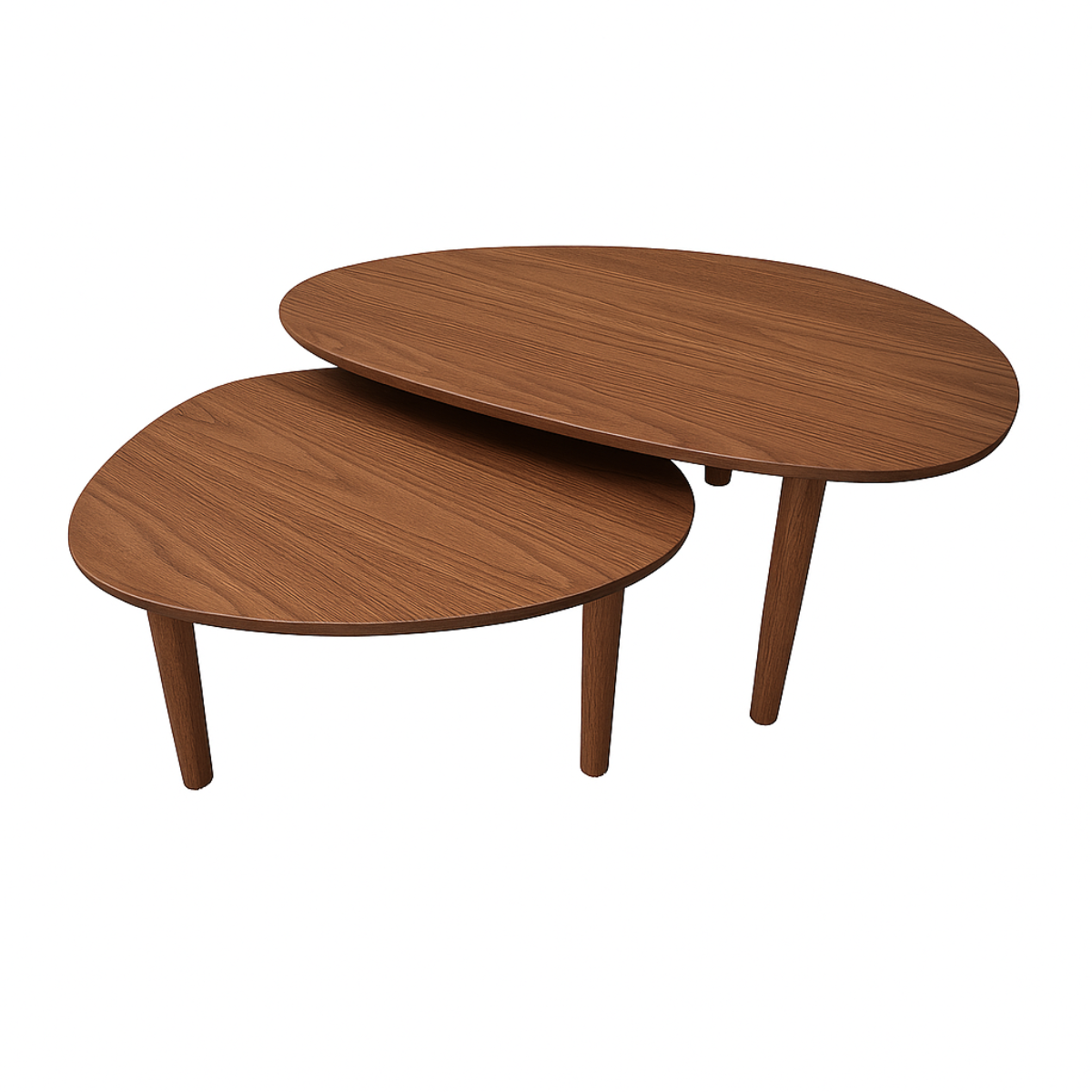 PREVENTA - Conjunto Mesa de Centro Capri –  Marrón Freijo