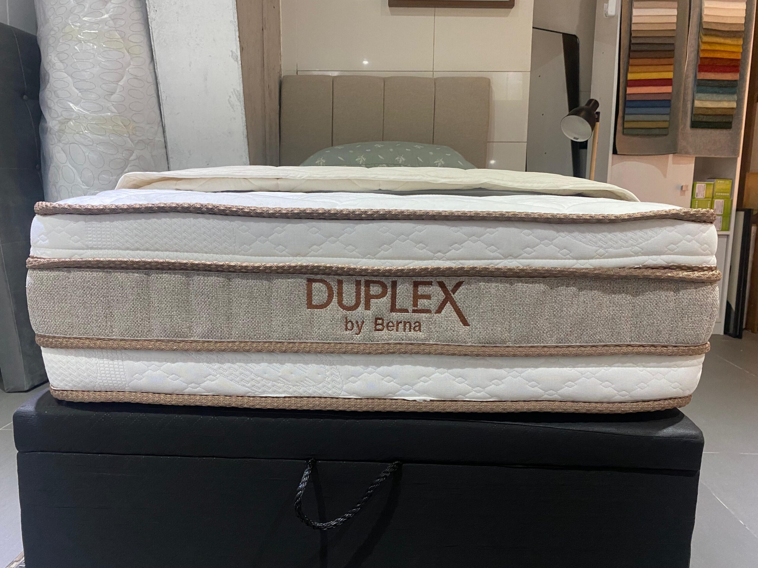 Colchón Duplex Espuma + Box Baúl Negro - 1 Plaza - Imagen 8