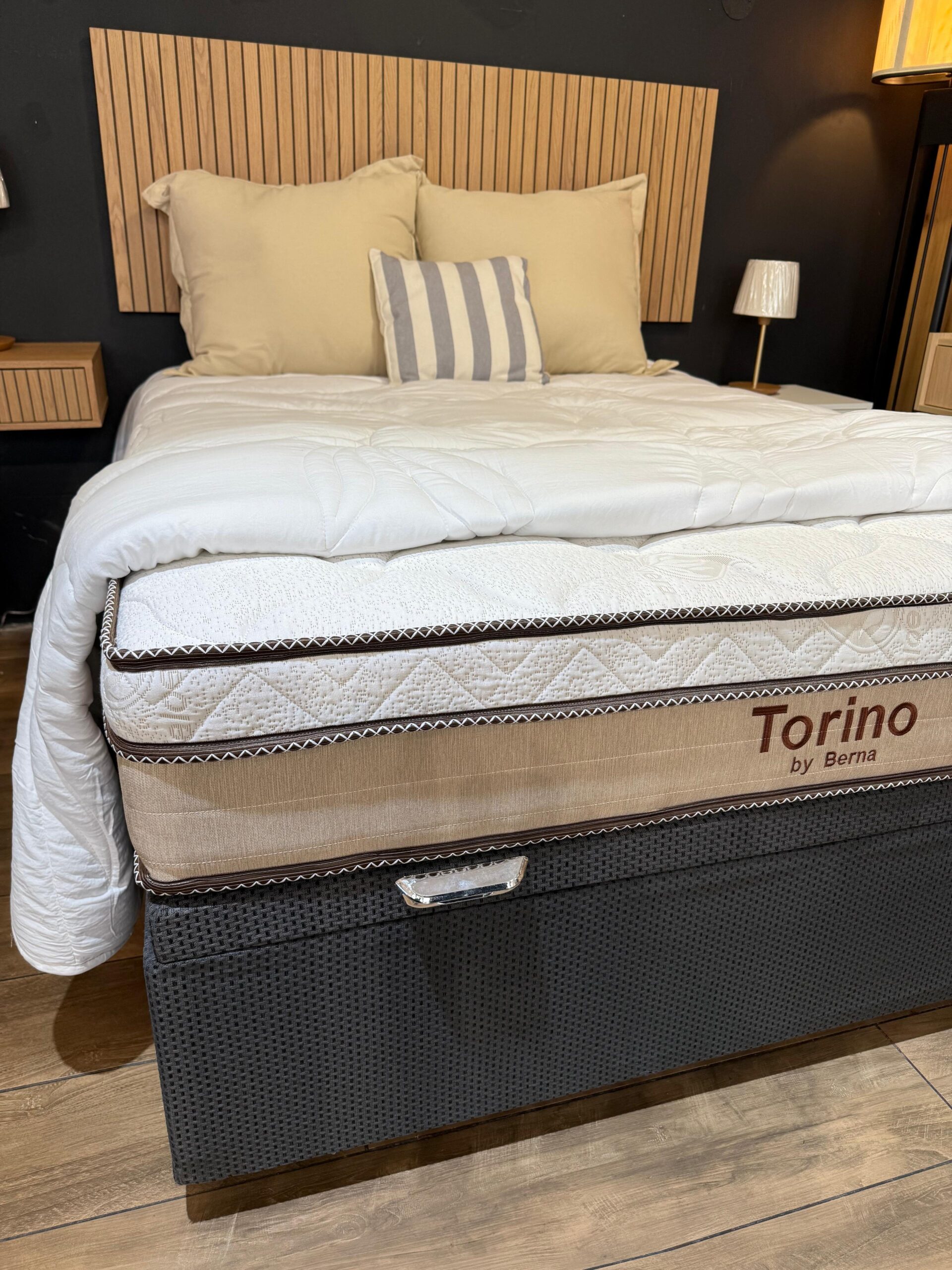 PREVENTA - Colchón Torino Espuma/Pillow Top + Box Baúl – 2 Plaza - Imagen 5