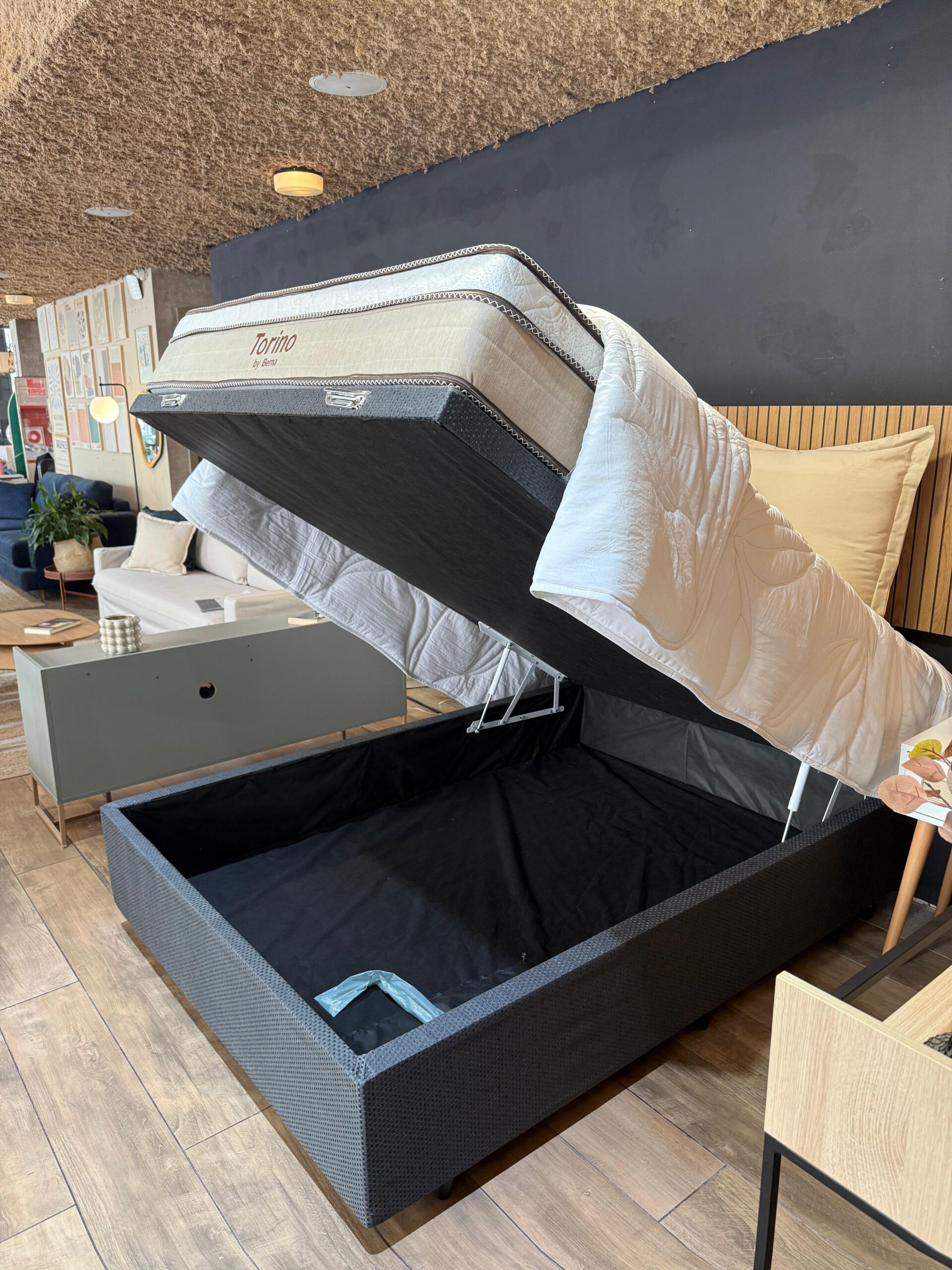 PREVENTA - Colchón Torino Espuma/Pillow Top + Box Baúl – 2 Plaza - Imagen 3