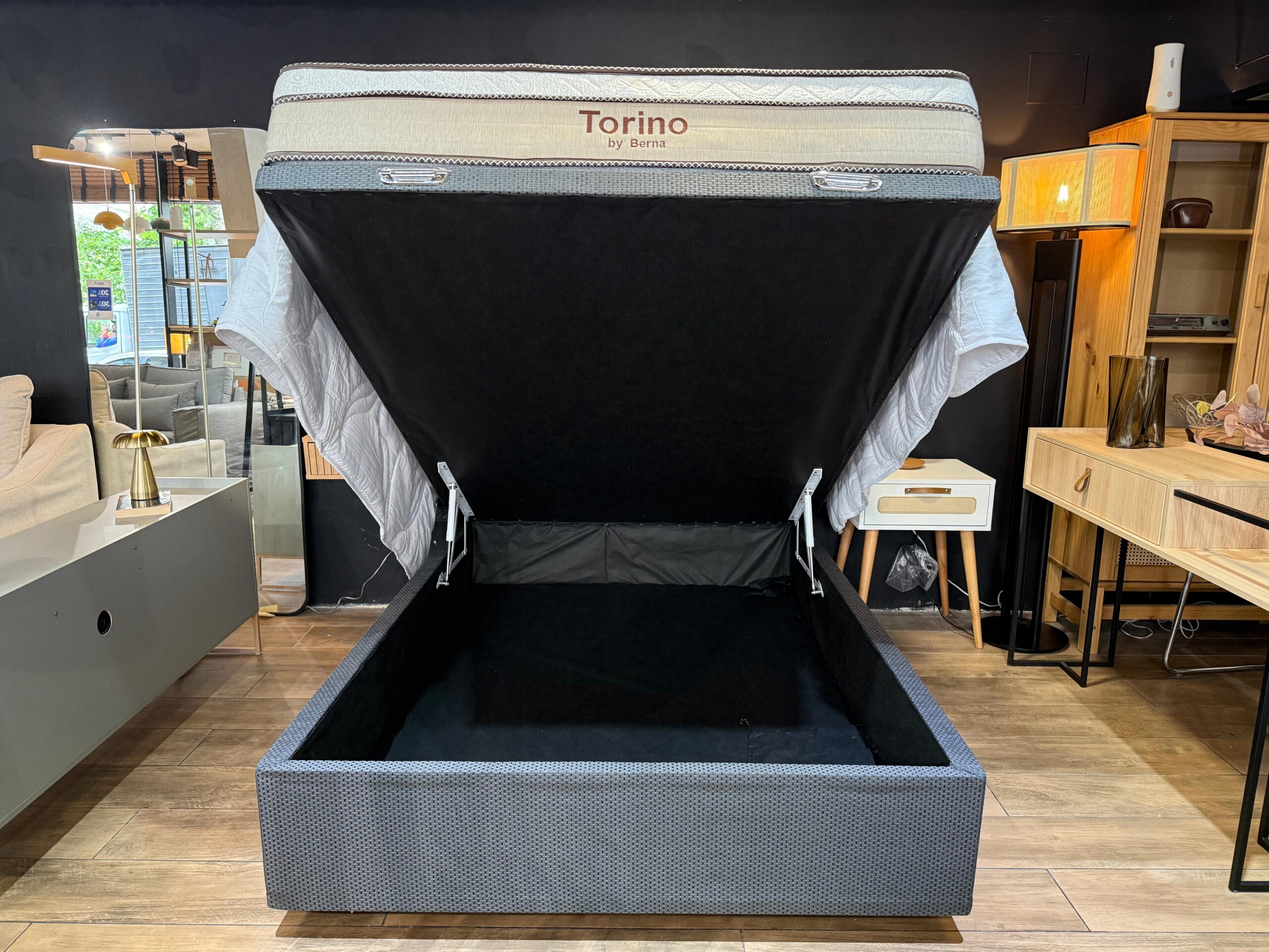 PREVENTA - Colchón Torino Espuma/Pillow Top + Box Baúl – 2 Plaza - Imagen 4