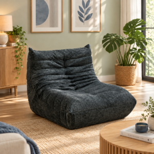 Sillón 1 Cuerpo Togo - Gris Oscuro / Sofá- Puff