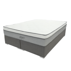 Colchón Roger Resortes + Pillow Top + Box Baúl - Queen