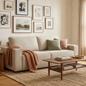 Sofa Moscú 3 Cuerpos 200cm – Beige Easy Clean