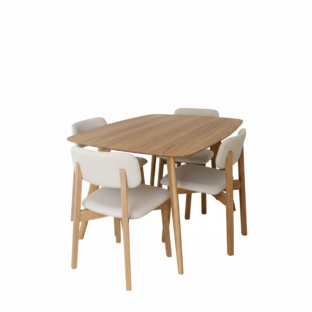 Juego de Comedor Mesa Almendra + 4 silla Classic