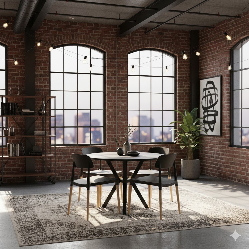 Juego de Comedor Mesa louvre olmo + 4 Silla Belloch Negra - Imagen 2