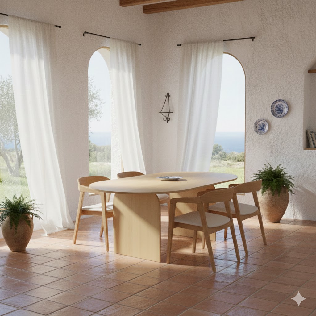 Juego de Comedor Mesa Arco 160cm + 4 Sillas ivy - Imagen 2