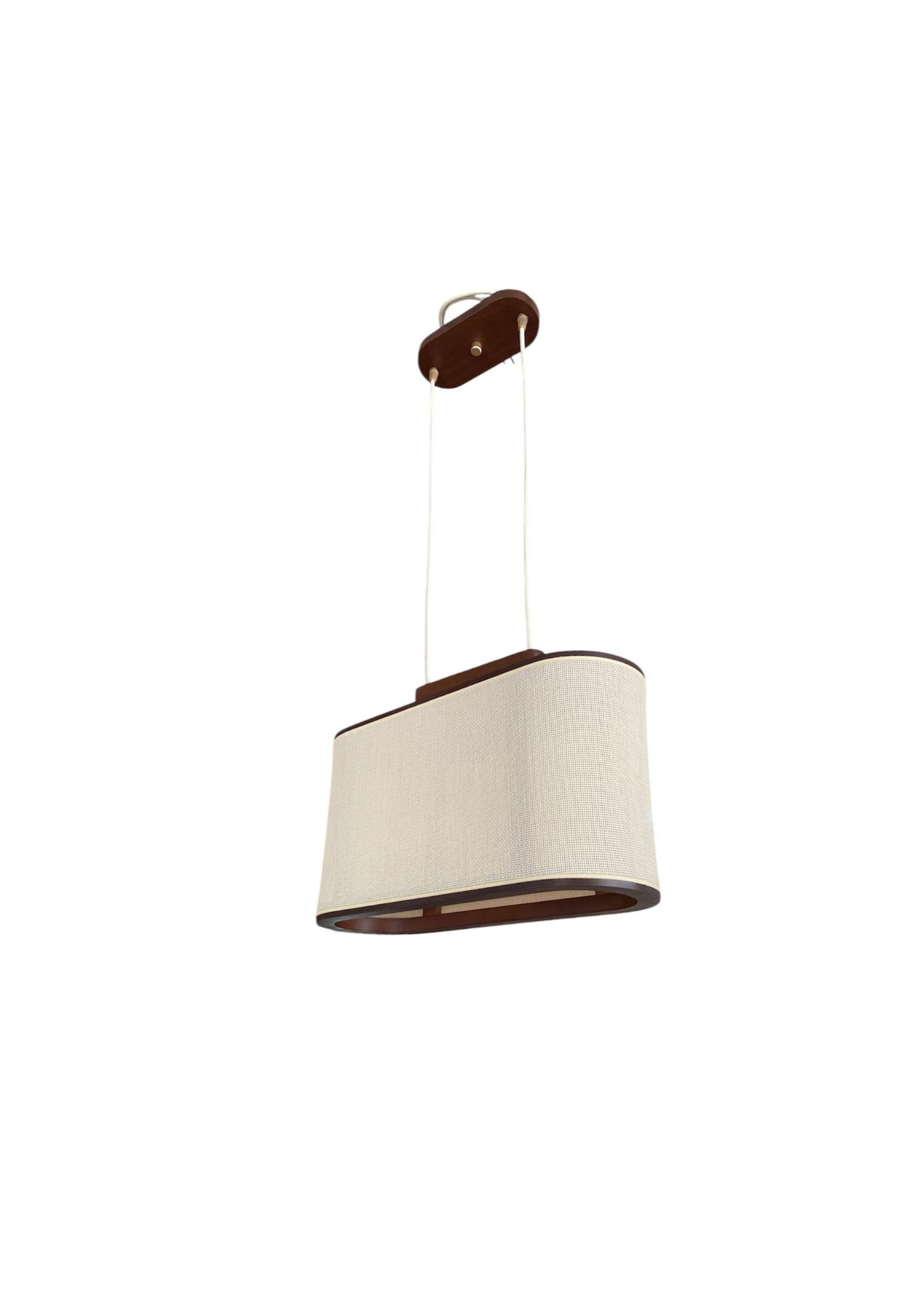 Lampara de Techo Eliptico Apollo – Nogal