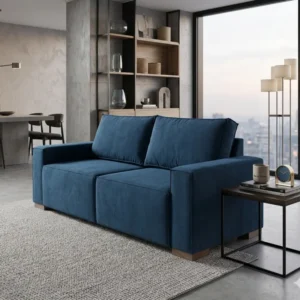 Sofa Moscú 3 Cuerpos 200cm – Azul Easy Clean