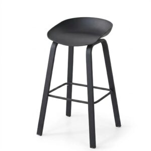 Butaca Taburete Barra Shell – Total Negra