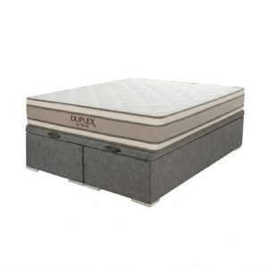 PREVENTA Colchón Duplex Espuma + Doble Pillow + Box Baul Fabela – Queen