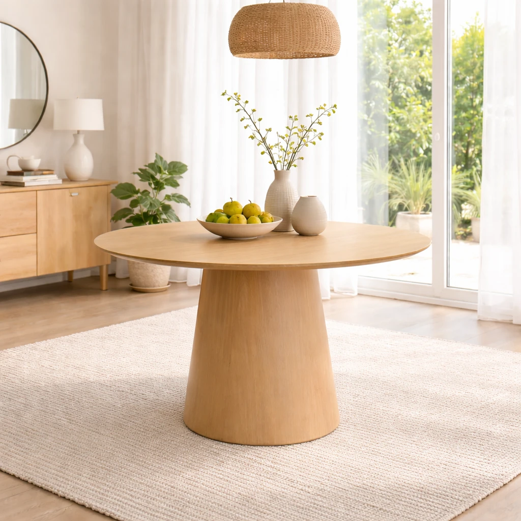 Mesa Redonda de Comedor 120 cm - Natura - Imagen 2