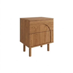 PREVENTA - Mesa de Luz Arco 2 Cajones – Olmo