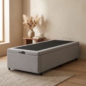 Box Baúl 1 Plazas – Leggo – Gris DESARMADO