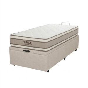 Colchón Duplex Espuma + Box Baúl Leggo Beige – 1 Plaza