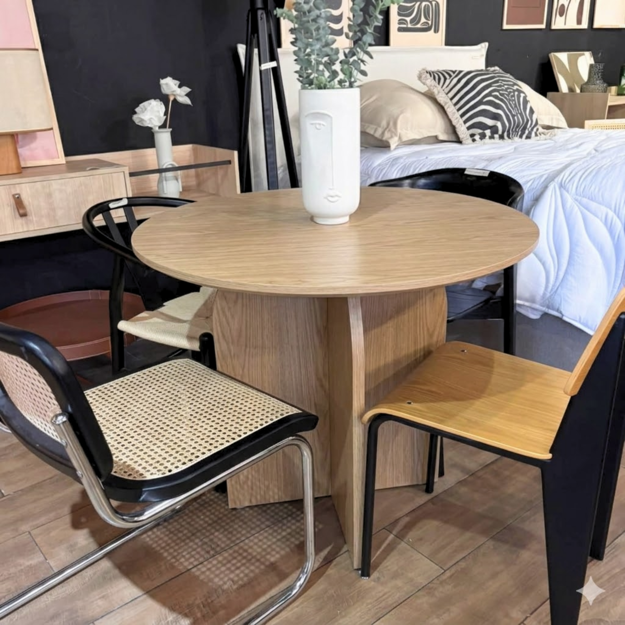 Mesa de Comedor Arco 90x100cm – Olmo - Imagen 2