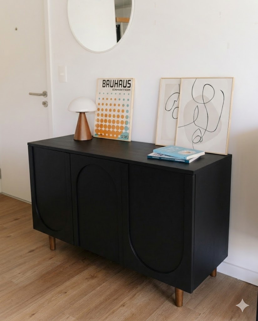 PREVENTA – Aparador Buffet Arco 120 cm – Negro - Imagen 2