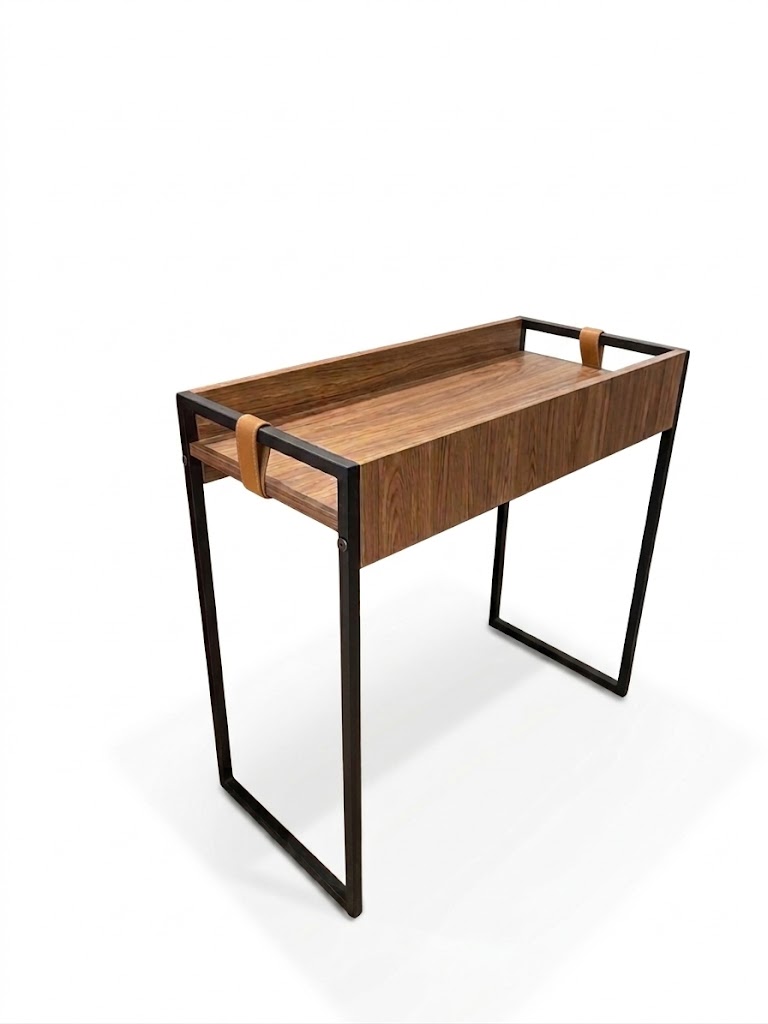 PREVENTA Mesa Lateral Columbia Olmo (Pie Negro)