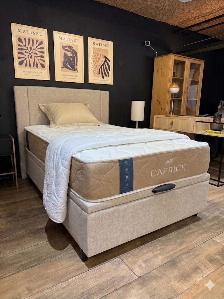 Colchón Caprice Espuma + Box Baúl Brisa Beige – 1 Plaza - Imagen 3