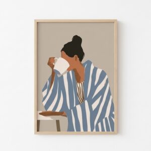 Cuadro Pausa Azul -  30 x 40