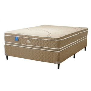 Conjunto Sommier Oro Beige Espuma Alta Densidad - King (180×200)