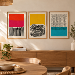 Kit 3 Cuadros – Pulso Cromático – 40 x 60