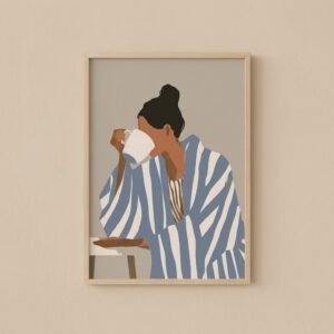 Cuadro Pausa Azul -  30 x 40